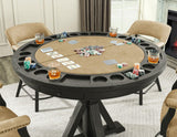Rylie 6-PIece Counter Game Dining Set, Black Finish by Steve Silver at Eve Furniture