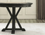 Rylie 6-PIece Counter Game Dining Set, Black Finish by Steve Silver at Eve Furniture