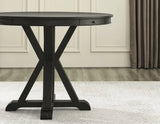 Rylie 6-PIece Counter Game Dining Set, Black Finish by Steve Silver at Eve Furniture