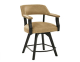 Rylie 6-PIece Counter Game Dining Set, Black Finish by Steve Silver at Eve Furniture