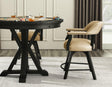 Rylie 6-PIece Counter Game Dining Set, Black Finish by Steve Silver at Eve Furniture