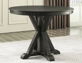 Rylie 6-PIece Counter Game Dining Set, Black Finish by Steve Silver at Eve Furniture