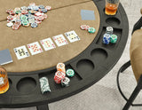 Rylie 6-PIece Counter Game Dining Set, Black Finish by Steve Silver at Eve Furniture