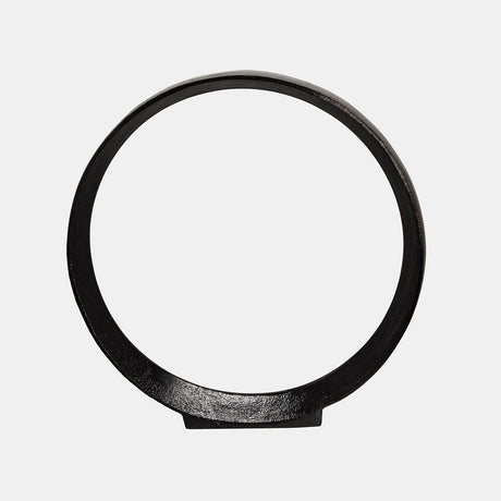 S/2 12/14" Aluminum Ring, Black