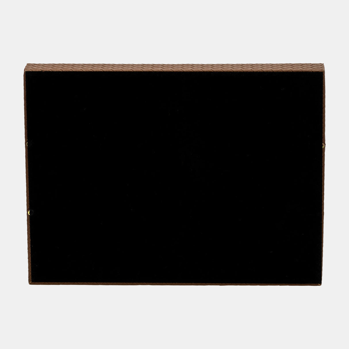 S/2 16/18"l Faux Leather Weave Trays, Cognac