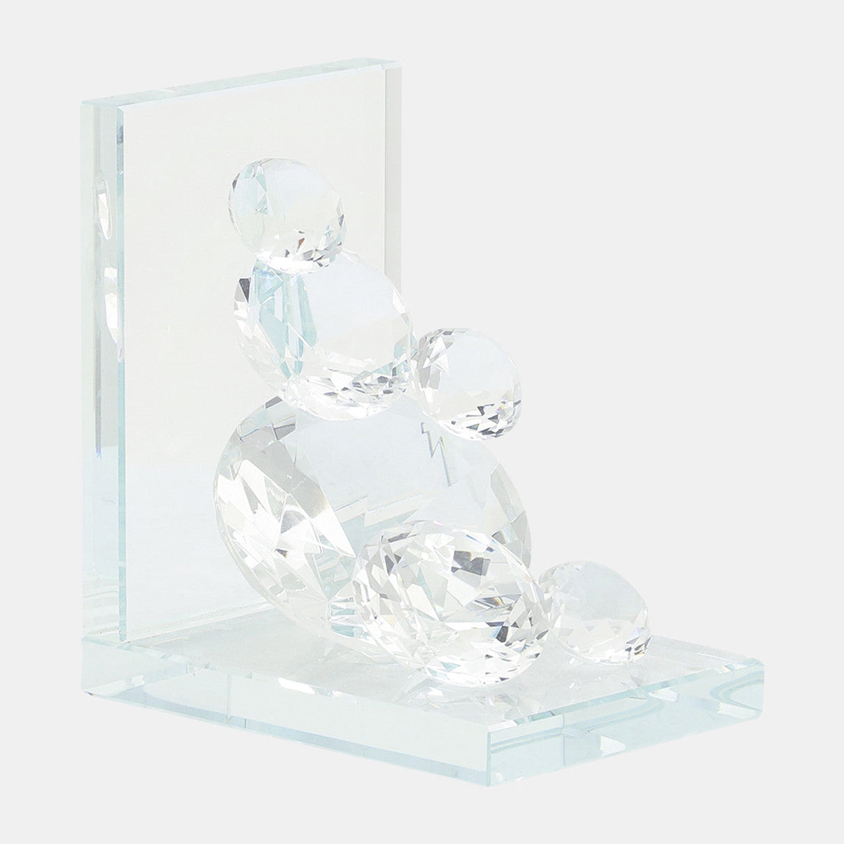 S/2 Crystal Diamond Bookends