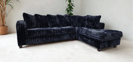 Gia Black Right Arm Facing (RAF) Sectional by New Era Innovations at Eve Furniture
