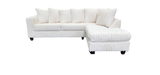 Gia Ivory Right Arm Facing (RAF) Sectional by New Era Innovations at Eve Furniture