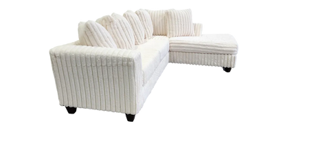 Gia Ivory Right Arm Facing (RAF) Sectional by New Era Innovations at Eve Furniture