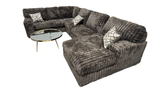 Austin Chocolate 3-Piece Right Arm Facing (RAF) Sectional by New Era Innovations at Eve Furniture