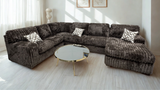 Austin Chocolate 3-Piece Right Arm Facing (RAF) Sectional by New Era Innovations at Eve Furniture
