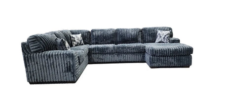 Austin Charcoal 3-Piece Right Arm Facing (RAF) Sectional by New Era Innovations at Eve Furniture