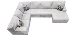 Austin Light Grey 3-Piece Right Arm Facing (RAF) Sectional by New Era Innovations at Eve Furniture