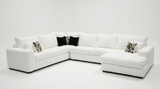 Eggshell White Right Arm Facing (RAF) 4-Piece Sectional