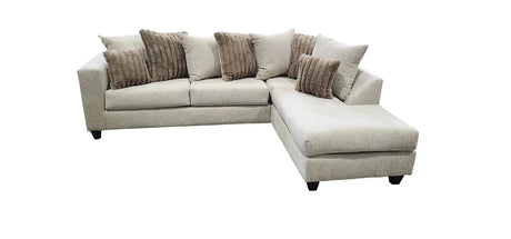 Kora Beige 2-Piece Right Arm Facing (RAF) Sectional by New Era Innovations at Eve Furniture