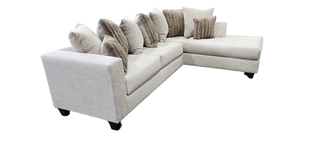 Kora Beige 2-Piece Right Arm Facing (RAF) Sectional by New Era Innovations at Eve Furniture