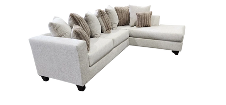 Kora Beige 2-Piece Right Arm Facing (RAF) Sectional by New Era Innovations at Eve Furniture