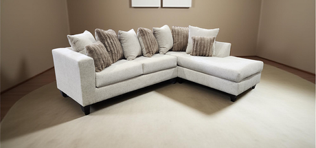 Kora Beige 2-Piece Right Arm Facing (RAF) Sectional by New Era Innovations at Eve Furniture