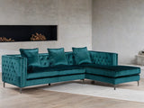 Ava Teal Velvet RAF Sectional