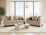 Monroe Hollywood Beige Sofa & Loveseat by Happy Homes at Eve Furniture