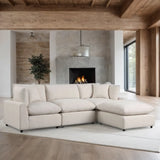 Sky Sand Linen Modular Sectional by Happy Homes at Eve Furniture