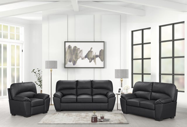 Tiffany Black  3 Piece Living Room Set