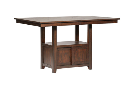 Rise Brown Counter Height Table + 6 Chair Set