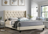 Katy Twin Platform Bed Beige