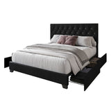 Cozy Haven Black king bed