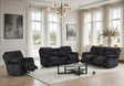 Bravo Black Fabric 3-Piece Reclining Living Room Set by Happy Homes at Eve Furniture