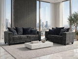 Bressilyn Charcoal Sofa & Loveseat by Happy Homes at Eve Furniture