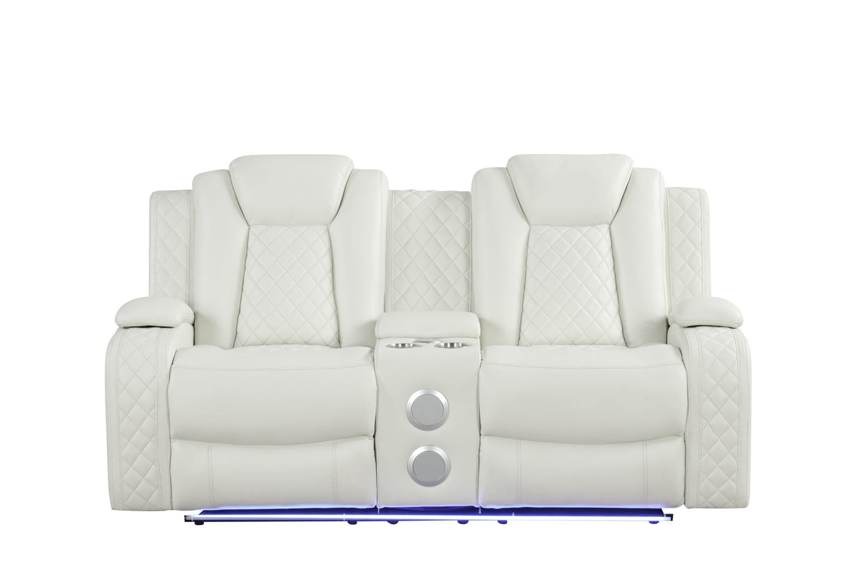 Luz White - 3PC Reclining Set