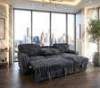 Poland Charcoal Reversible Sectional With Pull-Out Bed by Happy Homes at Eve Furniture