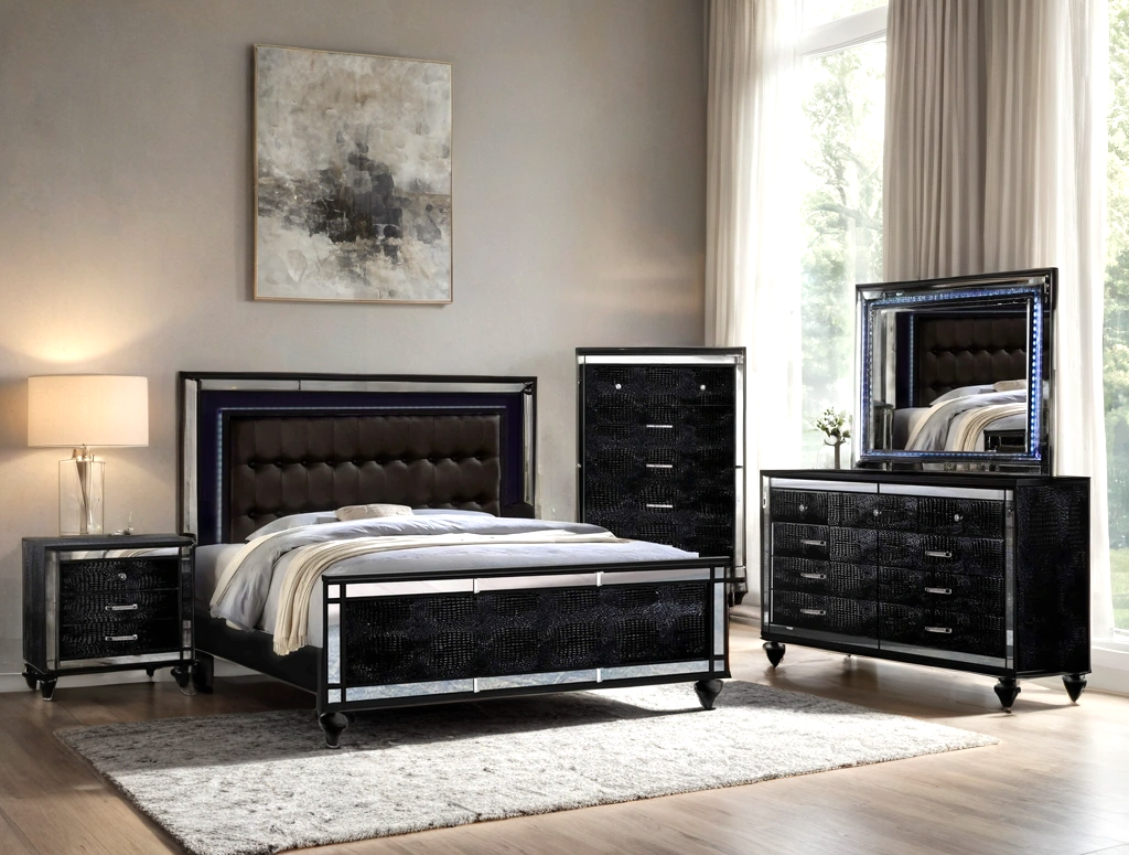 Blanca Black Bedroom Set