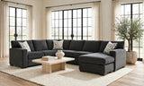 Luke Charcoal Sectional by Happy Homes at Eve Furniture