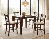 Tahoe Beige Pub 5-Piece Dining Room Set by Happy Homes at Eve Furniture