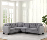 Logan Gray Performance Fabric Reversible Sectional by Happy Homes at Eve Furniture