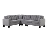 Logan Gray Performance Fabric Reversible Sectional by Happy Homes at Eve Furniture