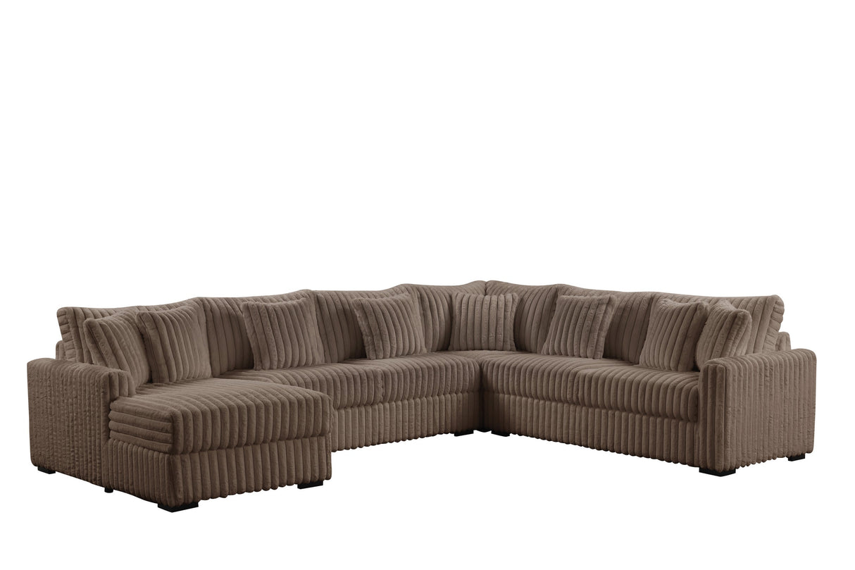 Solana Mocha Sectional by Happy Homes at Eve Furniture
