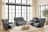 Albert Gray 3-Piece Reclining Living Room Set by Happy Homes at Eve Furniture