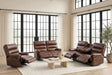 Albert Brown 3-Piece Reclining Living Room Set by Happy Homes at Eve Furniture