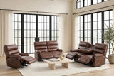 Albert Brown 3-Piece Reclining Living Room Set by Happy Homes at Eve Furniture