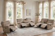 Bravo Mocha Fabric Reclining Living Room Set by Happy Homes at Eve Furniture