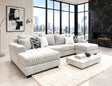 Carnaby Gray Double Chaise Sectional by Happy Homes at Eve Furniture
