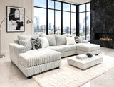 Carnaby Gray Double Chaise Sectional by Happy Homes at Eve Furniture