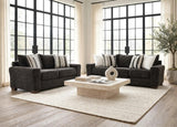 Behold Black Sofa & Loveseat Set by Happy Homes at Eve Furniture