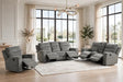 Hudson Charcoal 3-Piece Reclining Set by Happy Homes at Eve Furniture