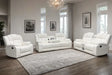 Ace White 3-Piece Reclining Living Room Set by Happy Homes at Eve Furniture