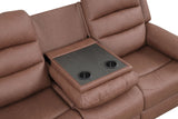 Hope Brown 3-Piece Reclining Living Room Set by Happy Homes at Eve Furniture