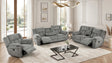 Dallas Gray 3-Piece Manual Reclining Set by Happy Homes at Eve Furniture